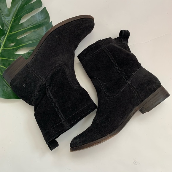 Frye Shoes - Frye Cara short suede booties